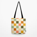 Vintage Checkerboard Pattern Tote Bag Gallery Image 2