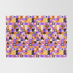 Geometric halloween mosaic pattern Rug Gallery Image 2