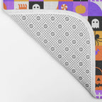 Geometric halloween mosaic pattern Bath Mat Gallery Image 2