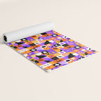 Geometric halloween mosaic pattern Yoga Mat Gallery Image 2