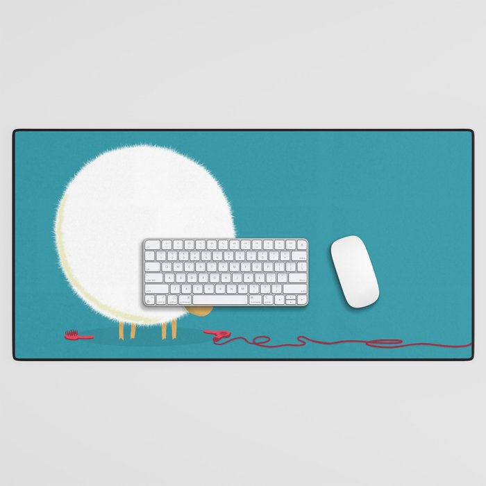 Fluffy Sheep Desk Mat Gallery Image 1