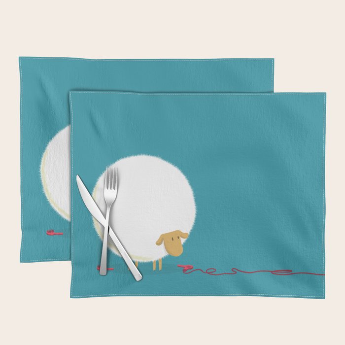 Fluffy Sheep Placemat Gallery Image 1