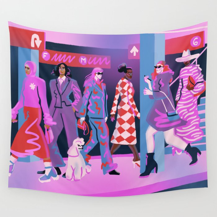 Rush Hour Wall Tapestry Gallery Image 4