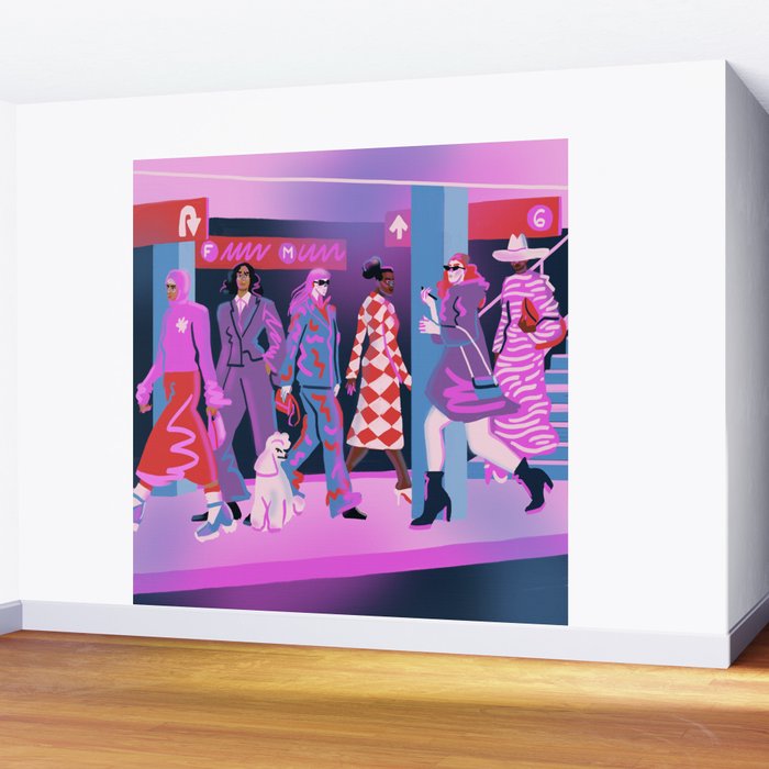 Rush Hour Wall Mural Gallery Image 2