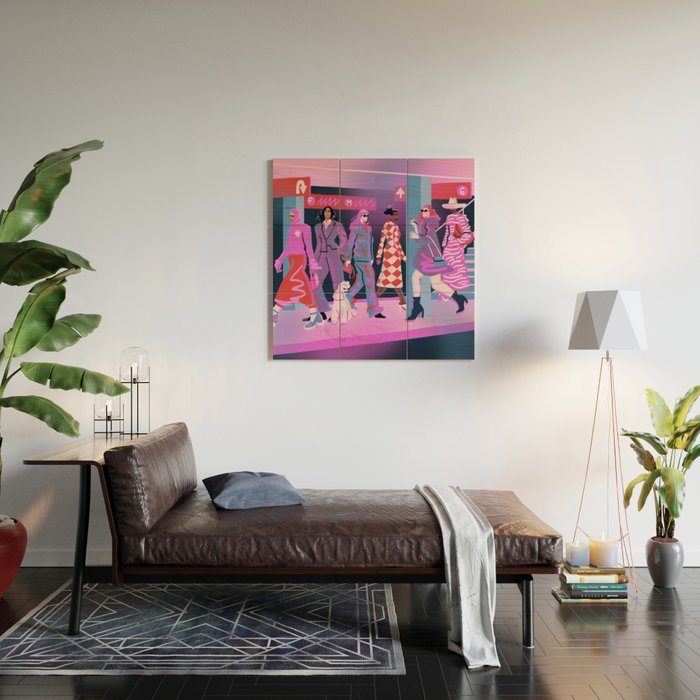 Rush Hour Wood Wall Art Gallery Image 2