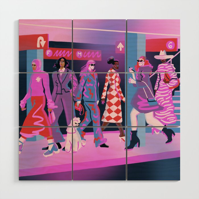 Rush Hour Wood Wall Art Gallery Image 1