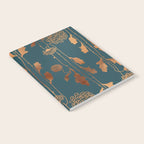 Art Deco Copper Flowers  Notebook Gallery Image 2