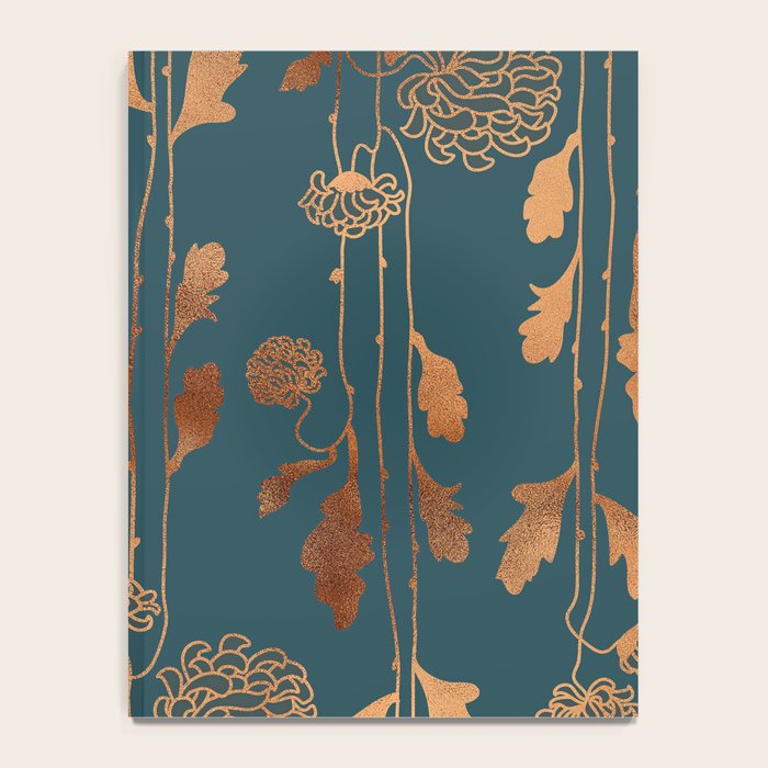 Art Deco Copper Flowers  Notebook Gallery Image 4