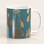 Art Deco Copper Flowers  Coffee Mug Gallery Image 1