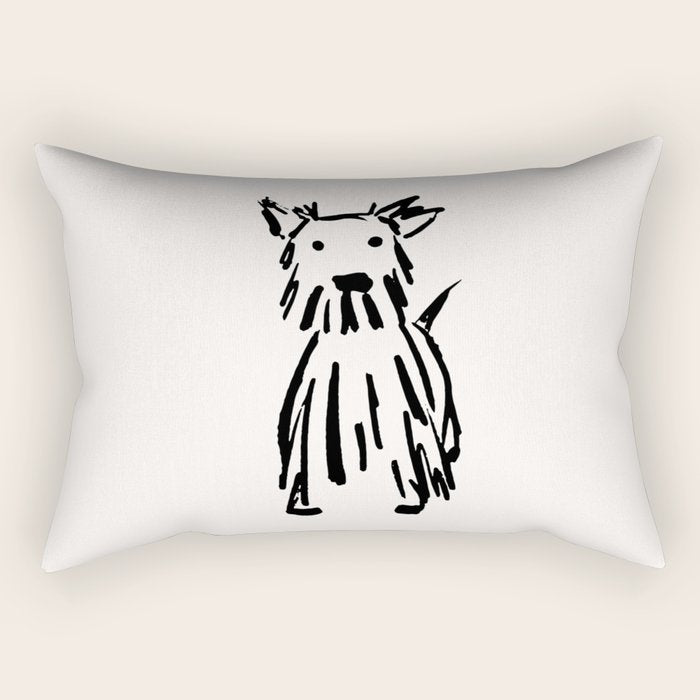 Max the dog Rectangular Pillow Gallery Image 2