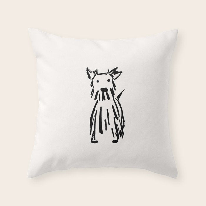 Max the dog Throw Pillow Gallery Image 1