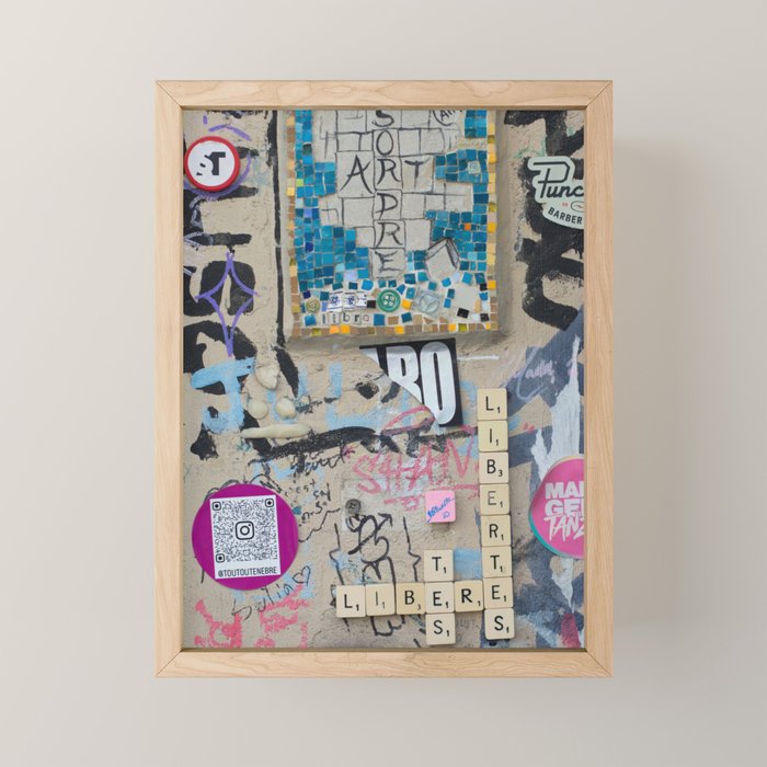 Letters on the wall Mini Art Print Gallery Image 1