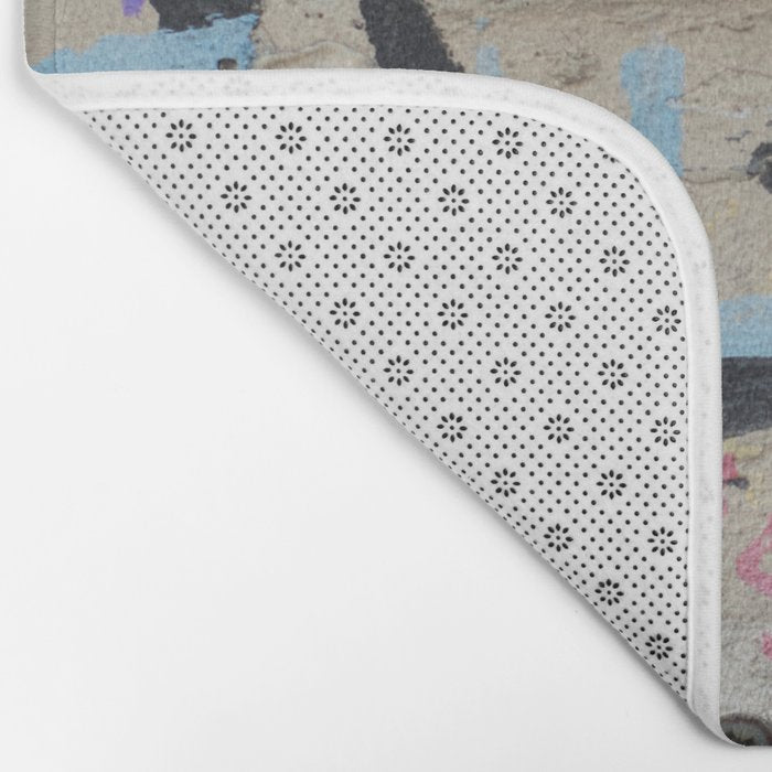 Letters on the wall Bath Mat Gallery Image 2