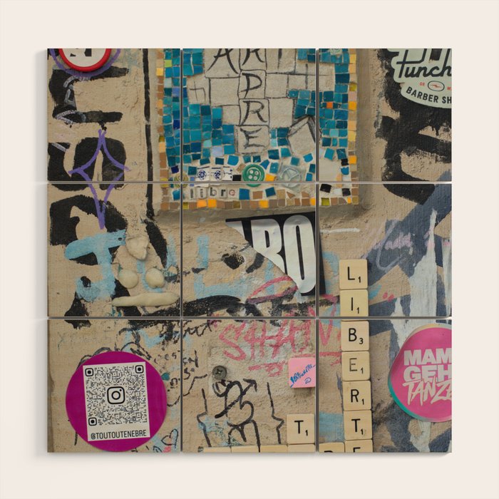 Letters on the wall Wood Wall Art Gallery Image 1