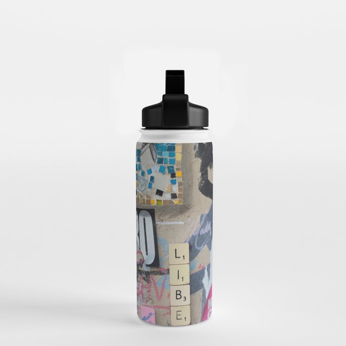 Letters on the wall Water Bottle Gallery Image 2