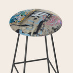 Letters on the wall Stool Gallery Image 2