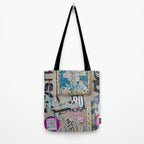 Letters on the wall Tote Bag Gallery Image 2