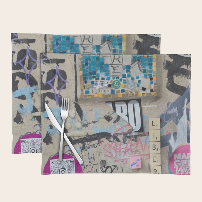 Letters on the wall Placemat Gallery Image 1