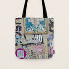 Letters on the wall Tote Bag Gallery Image 1