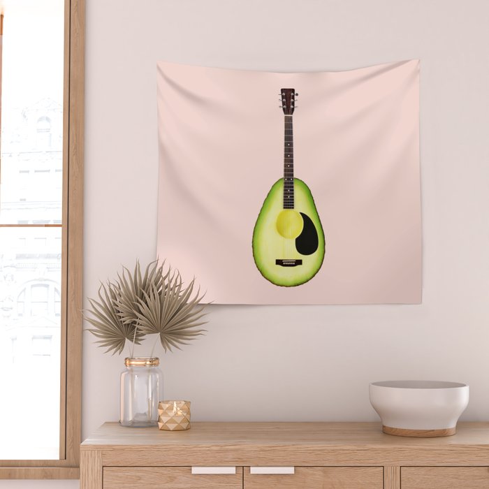 AVOCADO GUITAR Wall Tapestry Gallery Image 2
