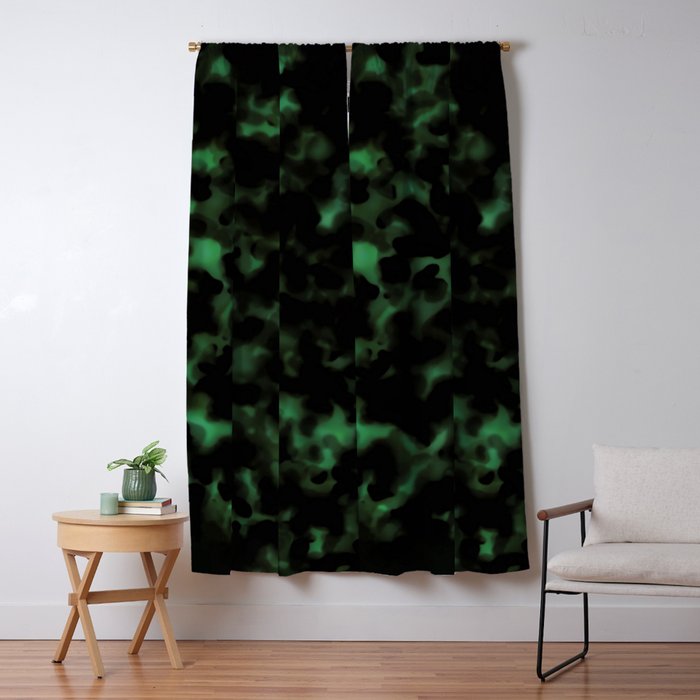 Emerald Green Tortoise Window Curtain Gallery Image 1