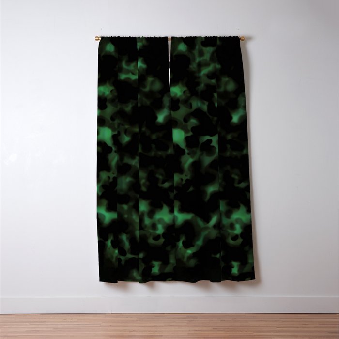 Emerald Green Tortoise Window Curtain Gallery Image 3