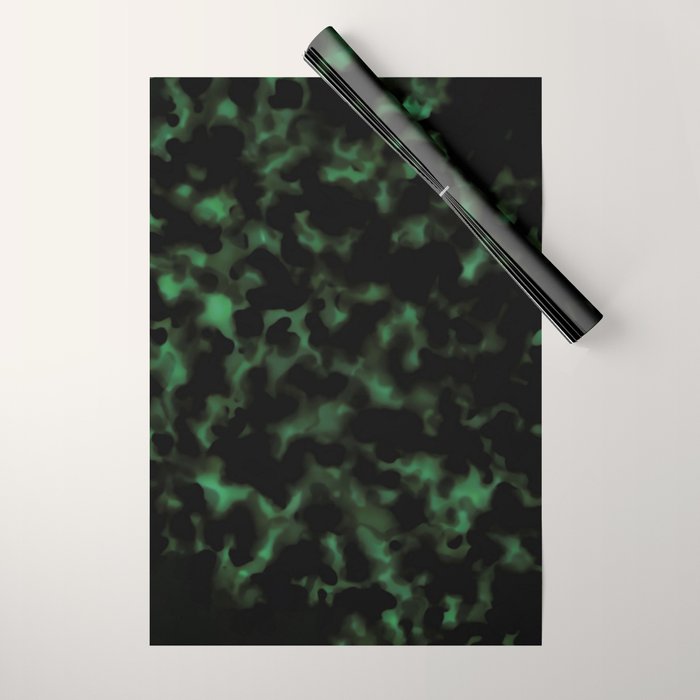 Emerald Green Tortoise Wrapping Paper Gallery Image 1