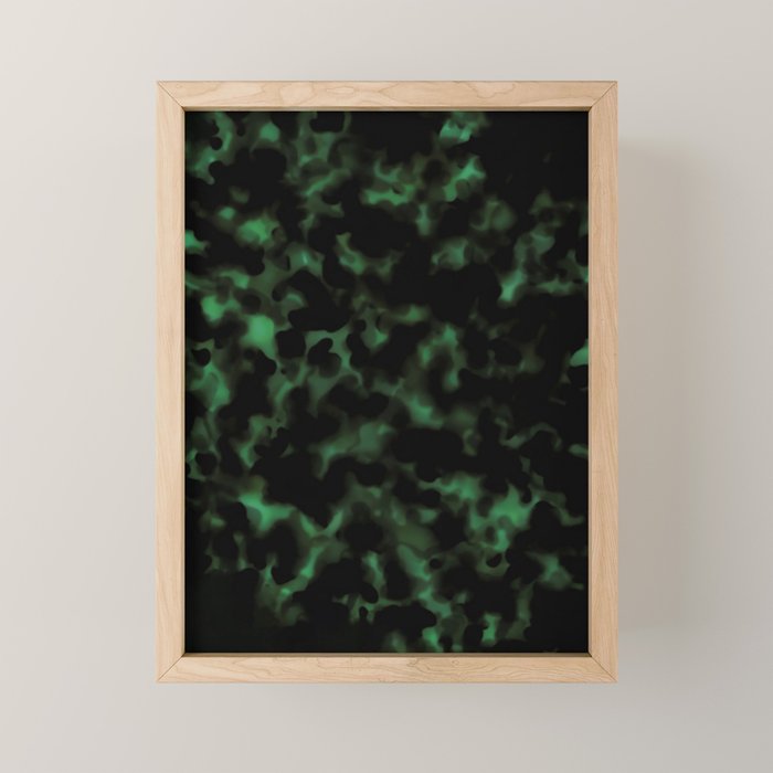 Emerald Green Tortoise Mini Art Print Gallery Image 1