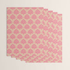 Vintage Pink Damask Pattern Wrapping Paper Gallery Image 3