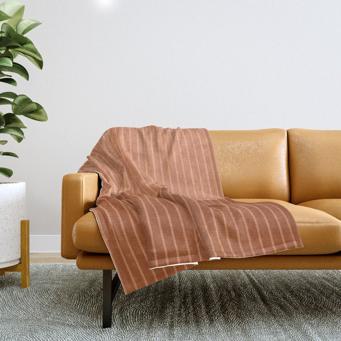 Color Block Lines XXXVIII Throw Blanket Gallery Image 1