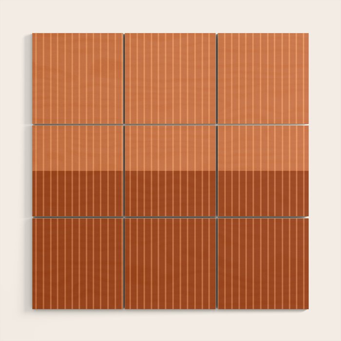 Color Block Lines XXXVIII Wood Wall Art Gallery Image 1