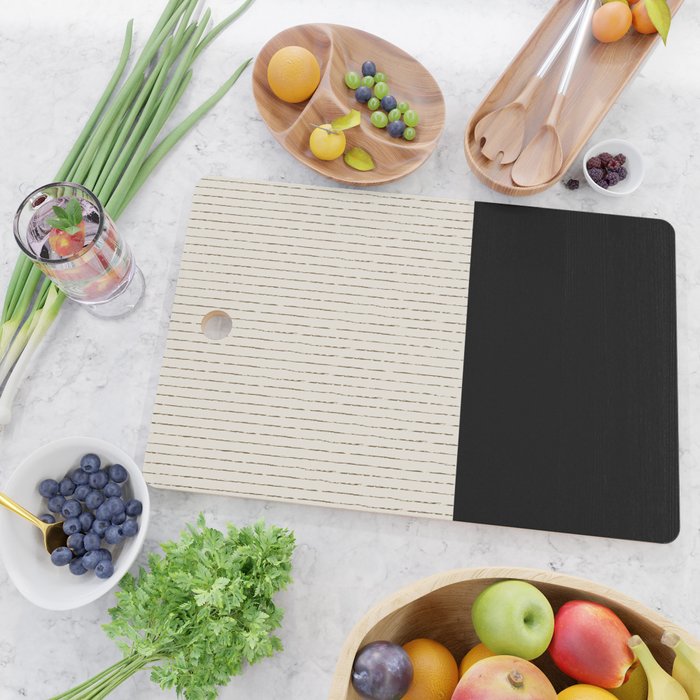 Cream Black Cutting Board Gallery Image 2