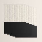 Cream Black Wrapping Paper Gallery Image 3