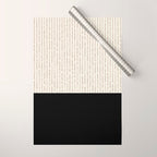 Cream Black Wrapping Paper Gallery Image 1