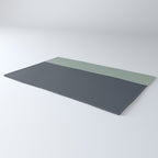 Navy Gray Blue Green Celadon Sage Minimalist Solid Stripe Color Block Pattern Rug Gallery Image 3