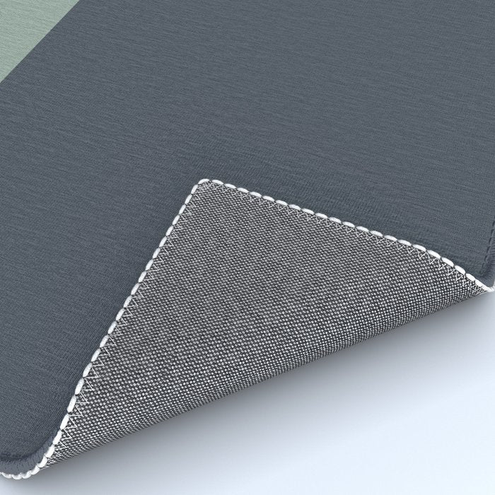 Navy Gray Blue Green Celadon Sage Minimalist Solid Stripe Color Block Pattern Rug Gallery Image 4