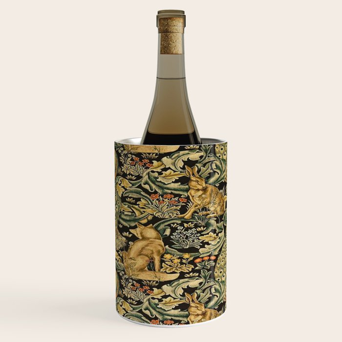William Morris Teal Forest,peacock,birds Wine Chiller Gallery Image 1