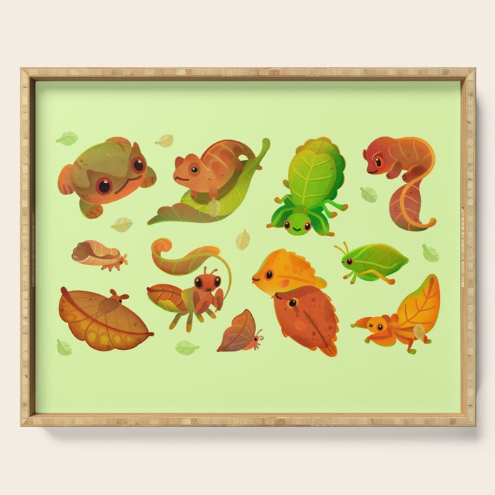 Leaf mimics Serving Tray Gallery Image 1