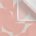 Contemporary Geometric Shapes - Soft Pink Wall Tapestry Gallery Image 3