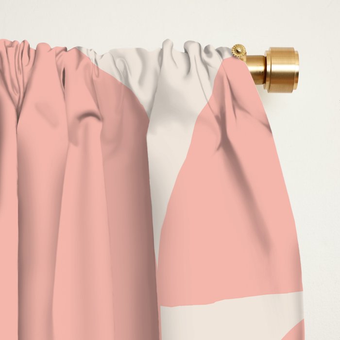 Contemporary Geometric Shapes - Soft Pink Window Curtain Gallery Image 2