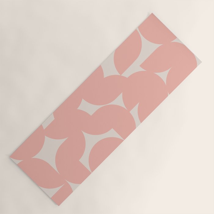 Contemporary Geometric Shapes - Soft Pink Yoga Mat Gallery Image 1