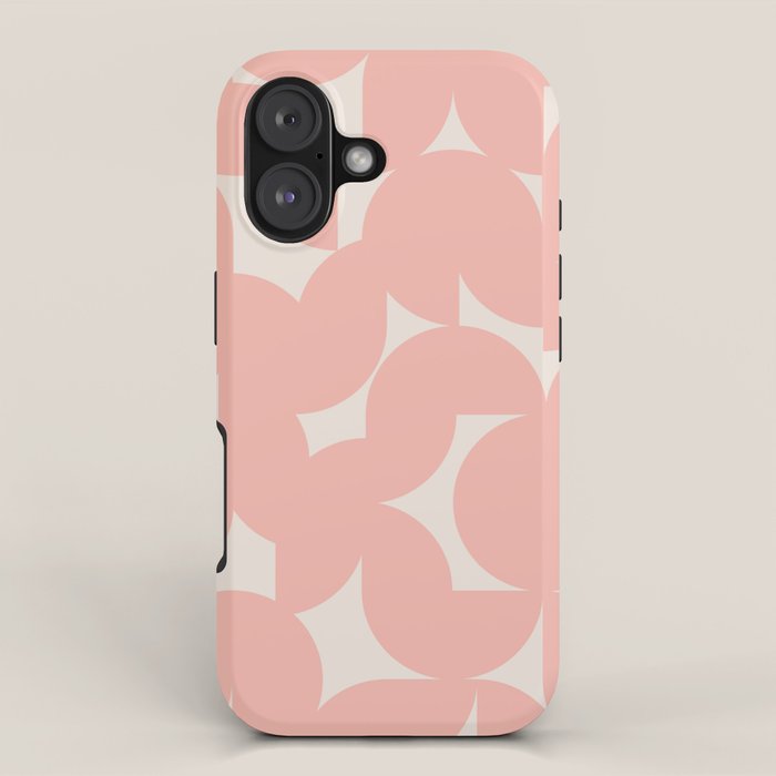 Contemporary Geometric Shapes - Soft Pink iPhone Case Gallery Image 1