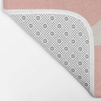 Contemporary Geometric Shapes - Soft Pink Bath Mat Gallery Image 2