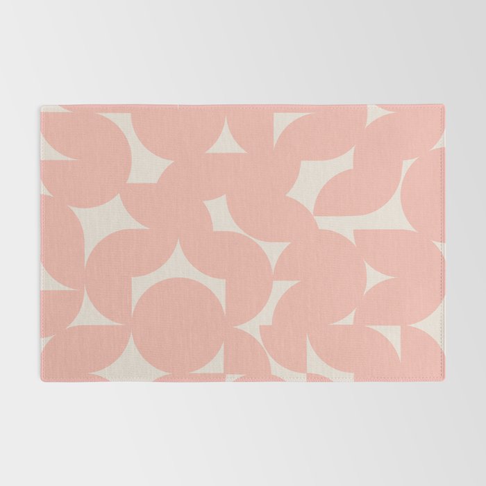 Contemporary Geometric Shapes - Soft Pink Rug Gallery Image 2