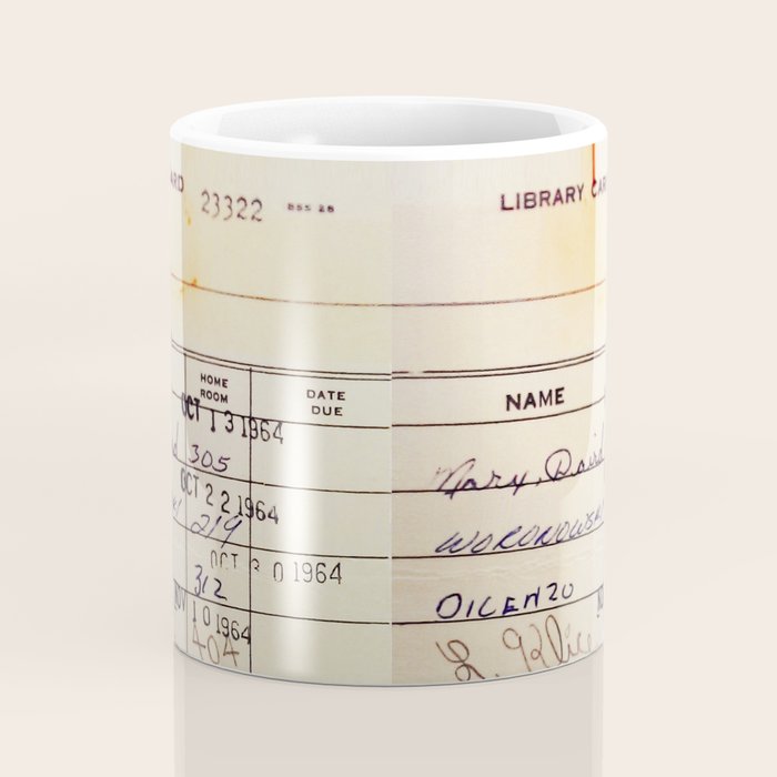 Library Card 23322 Coffee Mug Gallery Image 4