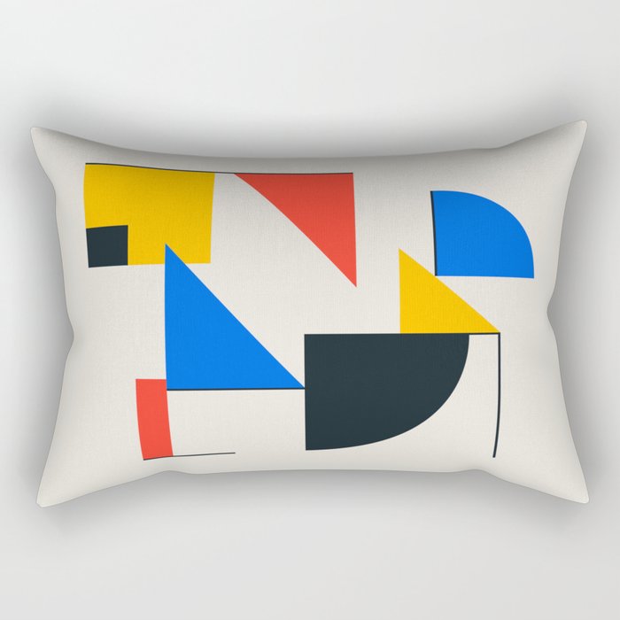 BAUHAUS 05: Exhibition 1923 | Mid Century Series  Rectangular Pillow Gallery Image 1
