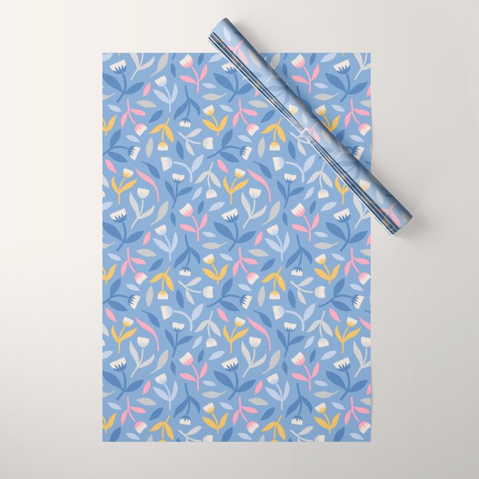 Keep Going, Keep Growing - Blue Wrapping Paper Gallery Image 1