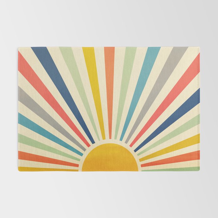 Sun Retro Art III Rug Gallery Image 2