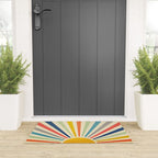 Sun Retro Art III Welcome Mat Gallery Image 3