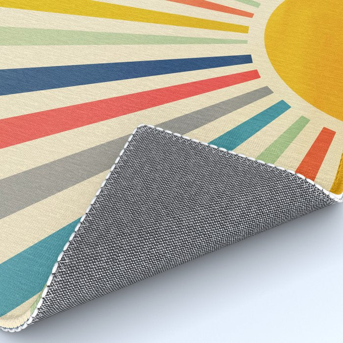 Sun Retro Art III Rug Gallery Image 4